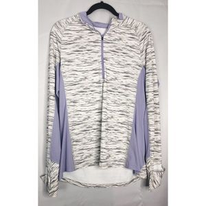Patagonia white gray purple zip up sweatshirt xl